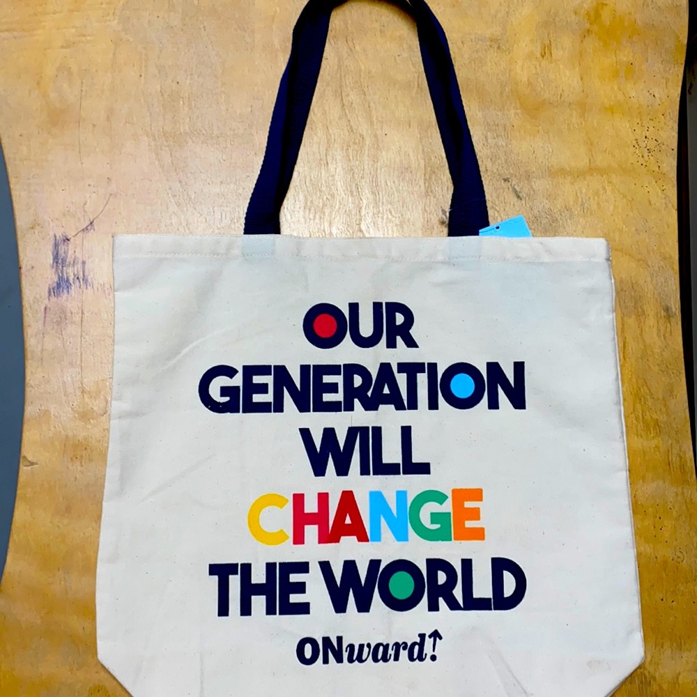 Old Navy graphic printed reusable tote bag. Brand new with tags